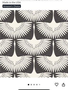 Tempaper Storm Gray and Cream Crane Pattern Peel & Stick Wallpaper